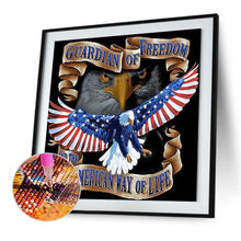 Charger l'image dans la galerie, Aigle - diamant rond complet - 40x40cm