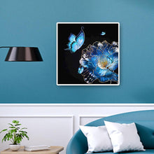 Charger l'image dans la galerie, Papillon de fleur - diamant rond complet - 40x40cm