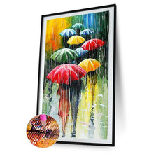 Charger l'image dans la galerie, Umbrella people - diamant rond complet - 45x85cm