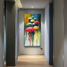Charger l'image dans la galerie, Umbrella people - diamant rond complet - 45x85cm