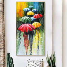 Charger l'image dans la galerie, Umbrella people - diamant rond complet - 45x85cm