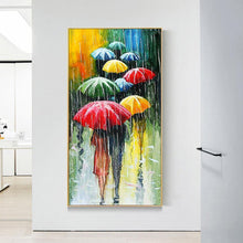 Charger l'image dans la galerie, Umbrella people - diamant rond complet - 45x85cm