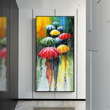 Charger l'image dans la galerie, Umbrella people - diamant rond complet - 45x85cm