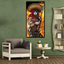 Charger l'image dans la galerie, Portrait pirate - diamant rond complet - 45x85cm