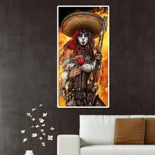 Charger l'image dans la galerie, Portrait pirate - diamant rond complet - 45x85cm