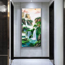 Charger l'image dans la galerie, Paysage - diamant rond complet - 45x85cm