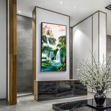 Charger l'image dans la galerie, Paysage - diamant rond complet - 45x85cm