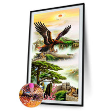 Charger l'image dans la galerie, Aigle montant - diamant rond complet - 45x85cm