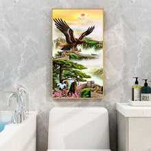 Charger l'image dans la galerie, Aigle montant - diamant rond complet - 45x85cm