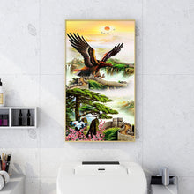 Charger l'image dans la galerie, Aigle montant - diamant rond complet - 45x85cm