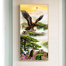 Charger l'image dans la galerie, Aigle montant - diamant rond complet - 45x85cm