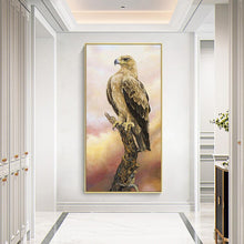 Charger l'image dans la galerie, Aigle animal - diamant rond complet - 45x85cm