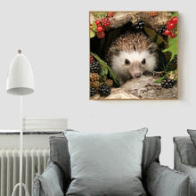 Charger l'image dans la galerie, Hérisson animal - diamant rond complet - 30x30cm