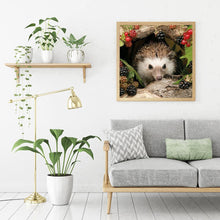 Charger l'image dans la galerie, Hérisson animal - diamant rond complet - 30x30cm
