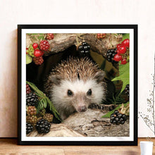 Charger l'image dans la galerie, Hérisson animal - diamant rond complet - 30x30cm