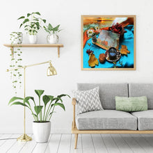 Charger l'image dans la galerie, Café - diamant rond complet - 30x30cm