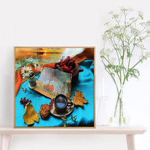 Charger l'image dans la galerie, Café - diamant rond complet - 30x30cm