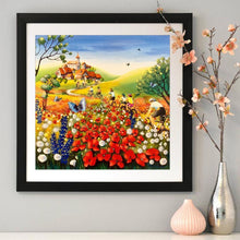 Charger l'image dans la galerie, Mer de fleur de papillon - diamant rond complet - 30x30cm