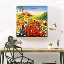 Charger l'image dans la galerie, Mer de fleur de papillon - diamant rond complet - 30x30cm