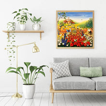 Charger l'image dans la galerie, Mer de fleur de papillon - diamant rond complet - 30x30cm