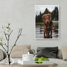 Charger l'image dans la galerie, Chien - diamant rond complet - 30x40cm