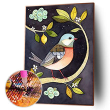 Charger l'image dans la galerie, Oiseaux - diamant rond complet - 30x40cm
