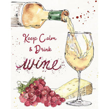 Charger l'image dans la galerie, Verre à vin - diamant rond complet - 30x40cm