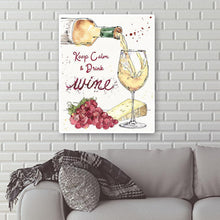 Charger l'image dans la galerie, Verre à vin - diamant rond complet - 30x40cm