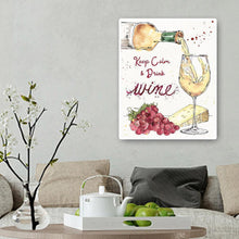 Charger l'image dans la galerie, Verre à vin - diamant rond complet - 30x40cm