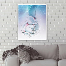 Charger l'image dans la galerie, Éléphant endormi - diamant rond complet - 30x40cm