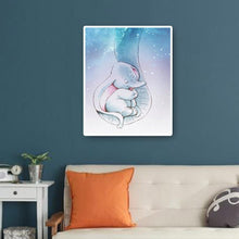 Charger l'image dans la galerie, Éléphant endormi - diamant rond complet - 30x40cm