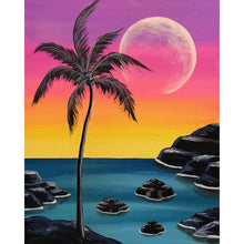 Charger l'image dans la galerie, Île de mer - diamant rond complet - 30x40cm