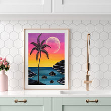 Charger l'image dans la galerie, Île de mer - diamant rond complet - 30x40cm