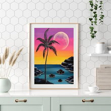Charger l'image dans la galerie, Île de mer - diamant rond complet - 30x40cm