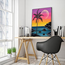 Charger l'image dans la galerie, Île de mer - diamant rond complet - 30x40cm