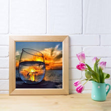 Charger l'image dans la galerie, Coup de coupe - diamant rond complet - 25x25cm