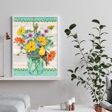 Charger l'image dans la galerie, Fleurs - diamant rond complet - 30x40cm