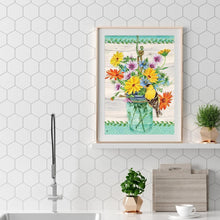 Charger l'image dans la galerie, Fleurs - diamant rond complet - 30x40cm