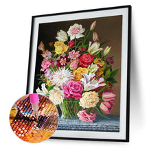 Charger l'image dans la galerie, Fleurs de fleur - diamant rond complet - 30x40cm