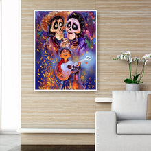 Charger l'image dans la galerie, Garçon et deux squelettes - diamant rond complet - 40x50cm