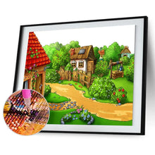 Charger l'image dans la galerie, Chalet de campagne - diamant rond complet - 40x30cm