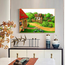 Charger l'image dans la galerie, Chalet de campagne - diamant rond complet - 40x30cm