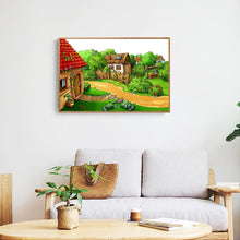 Charger l'image dans la galerie, Chalet de campagne - diamant rond complet - 40x30cm