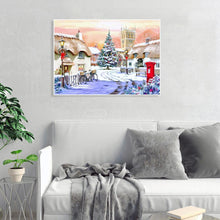 Charger l'image dans la galerie, Paysage de neige - diamant rond complet - 40x30cm