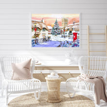 Charger l'image dans la galerie, Paysage de neige - diamant rond complet - 40x30cm