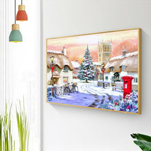 Charger l'image dans la galerie, Paysage de neige - diamant rond complet - 40x30cm