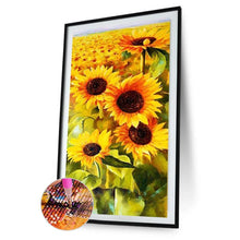 Charger l'image dans la galerie, Tournesols - diamant rond complet - 45x85cm