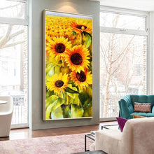 Charger l'image dans la galerie, Tournesols - diamant rond complet - 45x85cm