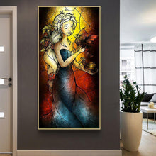 Charger l'image dans la galerie, Fille - diamant rond complet - 45x85cm