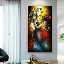 Charger l'image dans la galerie, Fille - diamant rond complet - 45x85cm